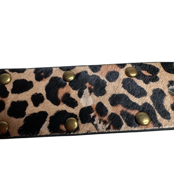 NWOT: Urban Outfitters Leopard Print Belt - Black and Tan - Picture 3 of 15